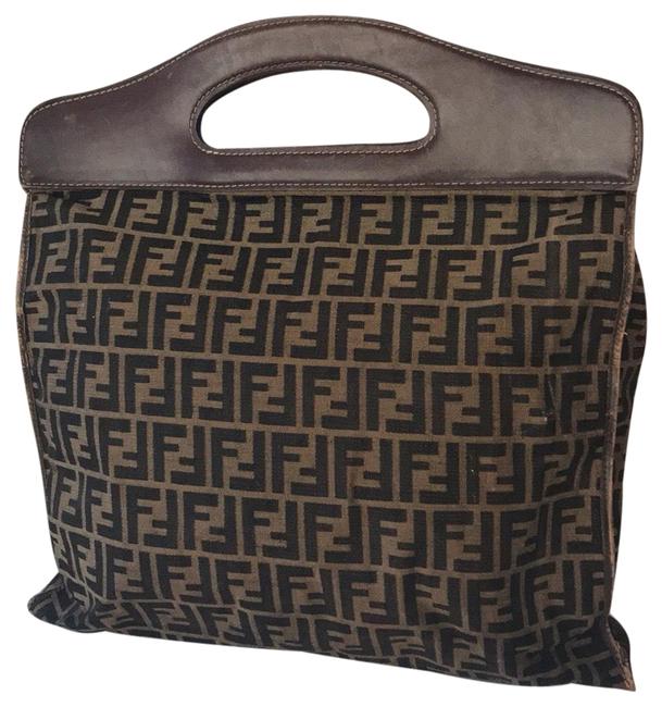 Fendi Monogram Canvas Tote 
