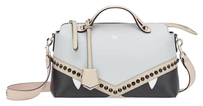 Fendi Monster By The Way Satchel Grey Leather Shoulder Bag 