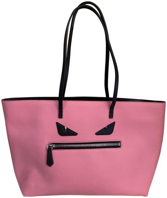 Fendi Monster Pink Leather Tote 