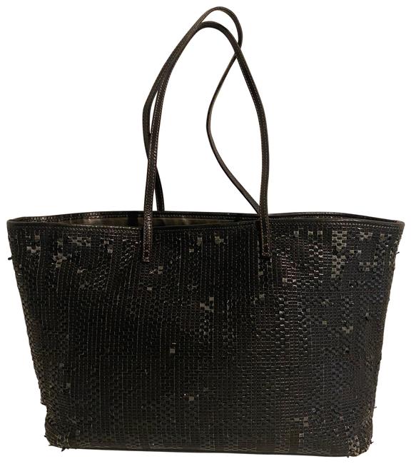 Fendi Neiman Marcus BrownBlack Leather Tote 