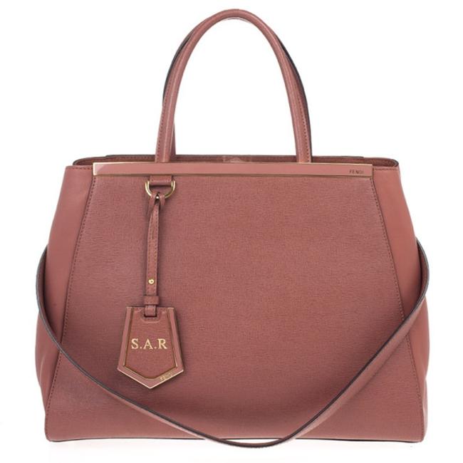 Fendi Old Rose Medium 2jours Pink Leather Tote 