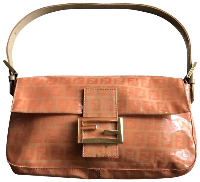 Fendi Orange Fabric Baguette 