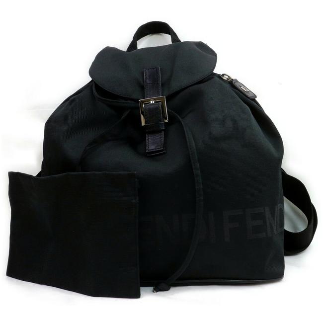 Fendi Pack Black Nylon Shc7 10465 Backpack 
