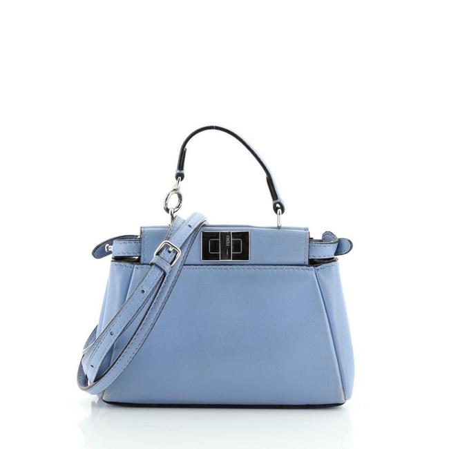 Fendi Peekaboo Leather Micro Shoulder Bag 