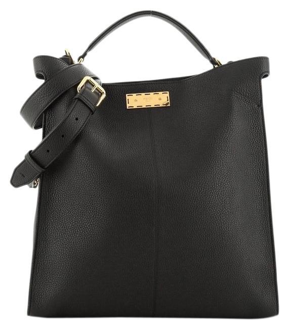 Fendi Peekaboo X lite Fit Black Leather Tote 