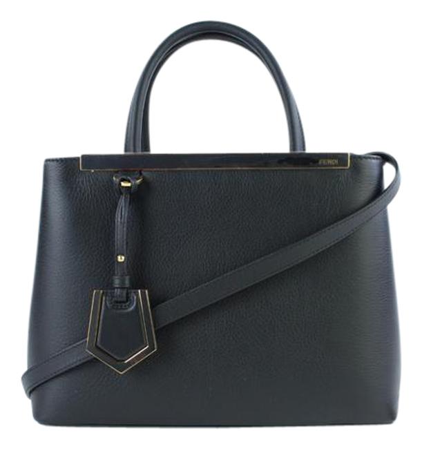Fendi Petite 2jours 13ft922 Black Tote 