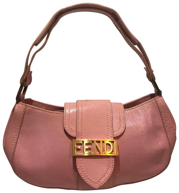 Fendi Pink Leather Baguette 