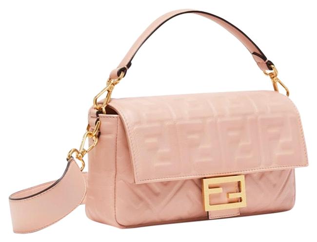 Fendi Pink Nappa Leather Baguette 