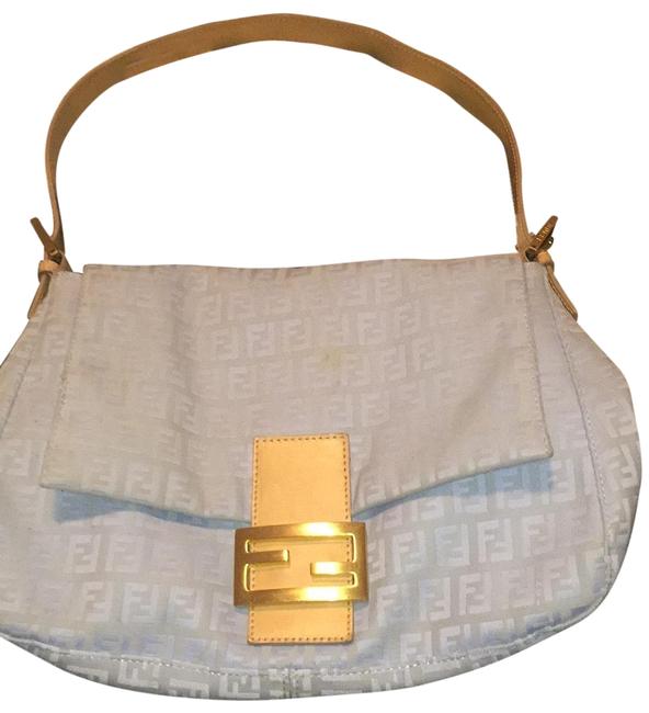 Fendi Rate Light Blue Shoulder Bag 