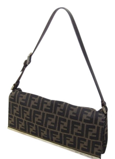 Fendi Reduced Zucca Canvas Shoulder Bag 