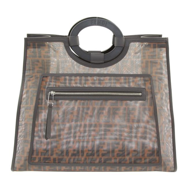 Fendi Runaway Shopper Zucca Mesh Tote 