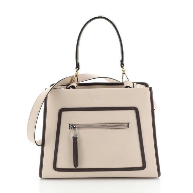 Fendi Runaway Small Neutral Leather Shoulder Bag 