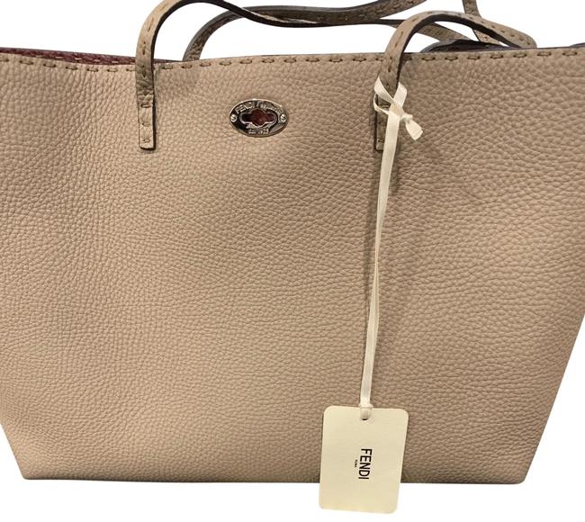 Fendi Selleria Carla and Wallet Leather Tote 