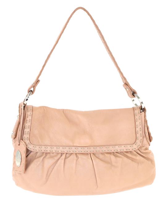 Fendi Selleria Chef Pink Leather Shoulder Bag 