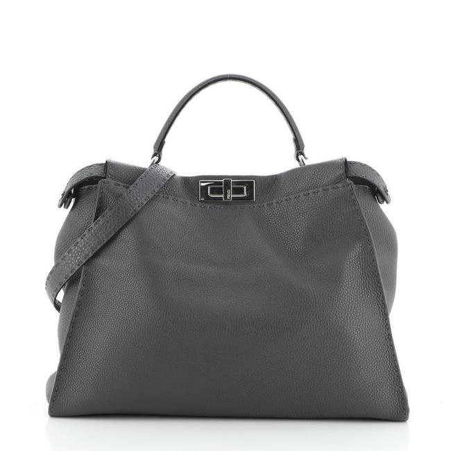Fendi Selleria Peekaboo Grainy Leather Large Tote 