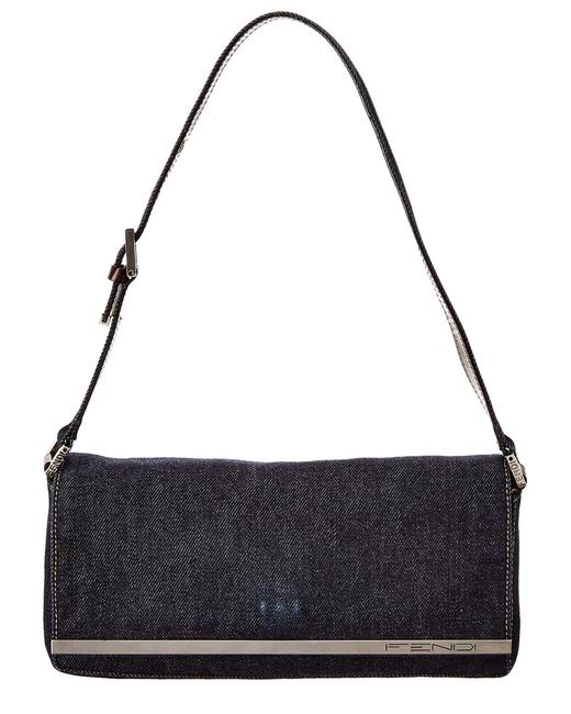 Fendi Pre owned Blue Denim No Color Shoulder Bag 