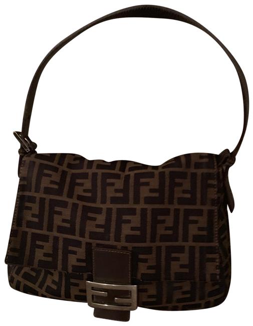 Fendi Shoulder Bag Vintage Small Cloth Baguette 