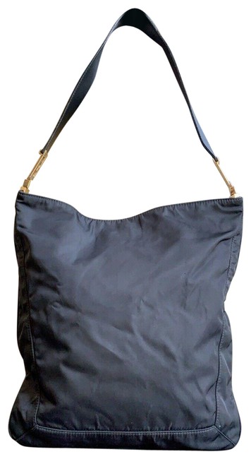 Fendi Shoulder Bag Vintage Tall Medium Black NylonPolyester Tote 