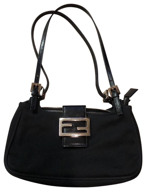 Fendi Shoulder Small Black Baguette 