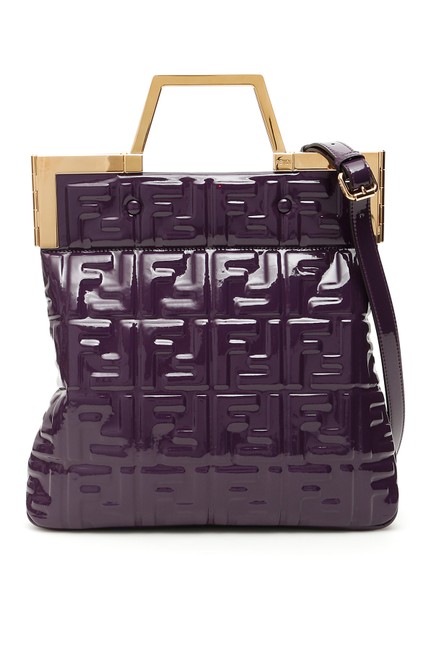 Fendi Small Flat Purple Tote 