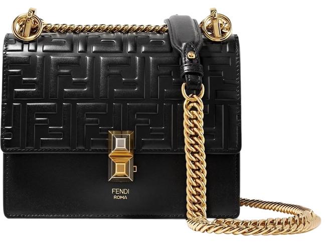 Fendi Small Kan I Black Shoulder Bag 