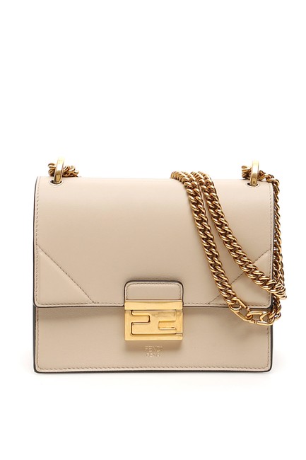 Fendi Small Kan U Beige Tote 