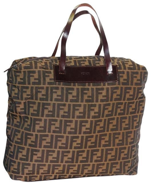 Fendi Soft Zucca print Brown Canvas Tote 