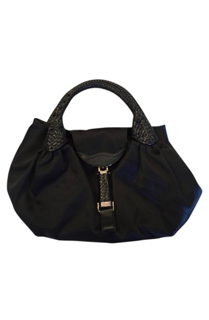 Fendi Spy Black Nylon Tote 