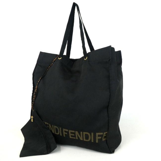 Fendi Black Nylon Tote 
