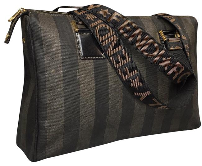 Fendi Vintage Large Rare Black Pvc Tote 