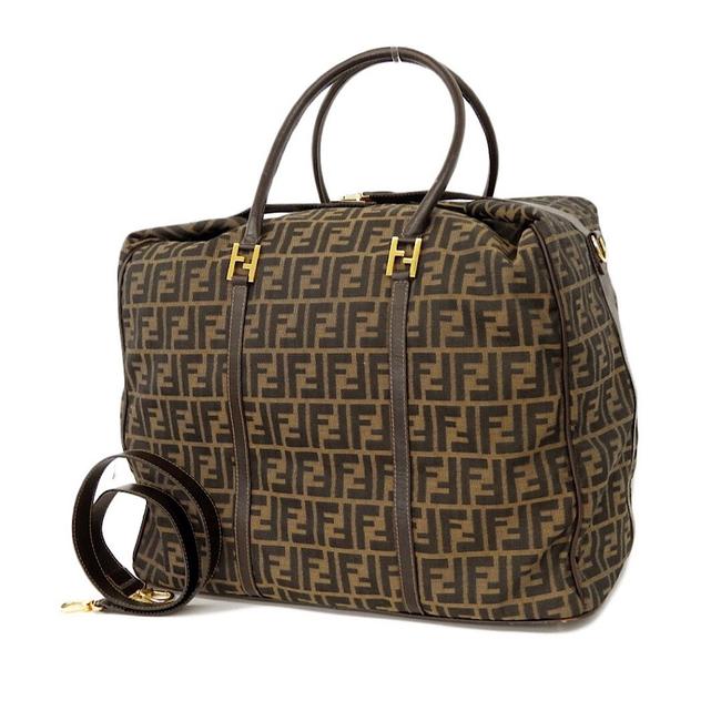 Fendi Vintage Zucca 2 Way ToteTravel Tote 