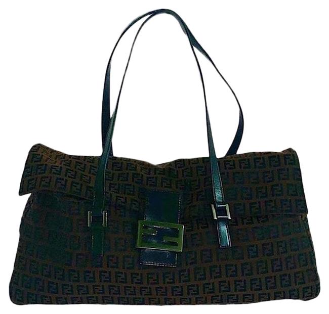 Fendi Vintage Zucca Ff Oversized ShoulderTravel WeekendTravel Bag 