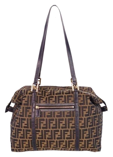Fendi Vintage Zucca Oversized ToteTravel Tote 