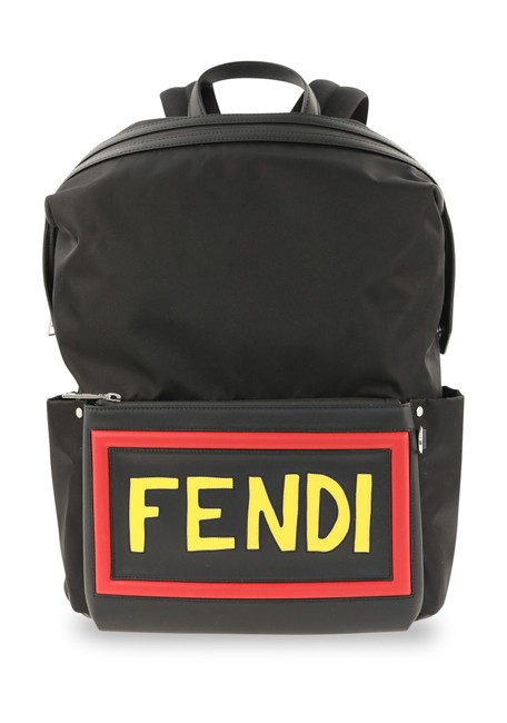 Fendi Vocabulary Black Nylon Backpack 