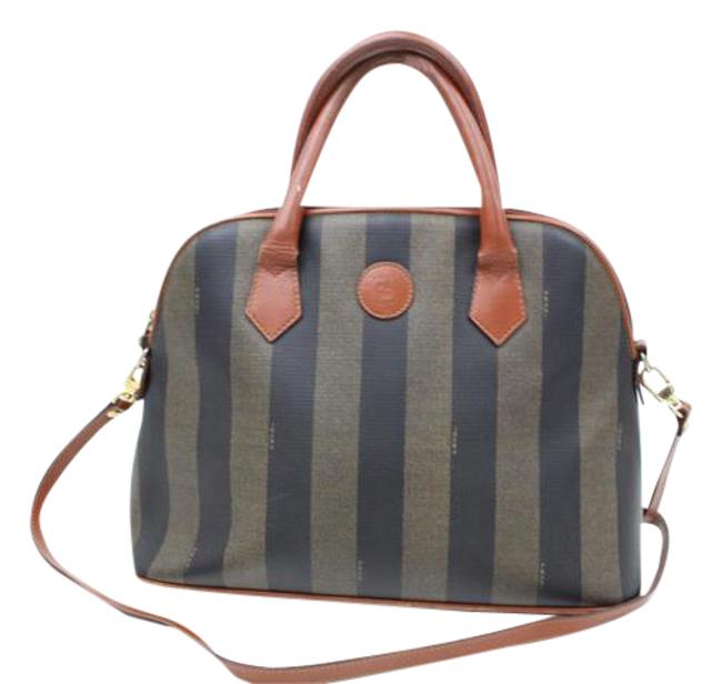 Fendi Way Rare Hanbag Stripe Shoulder Bag 