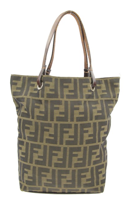 Fendi Zucca Brown Canvas Tote 