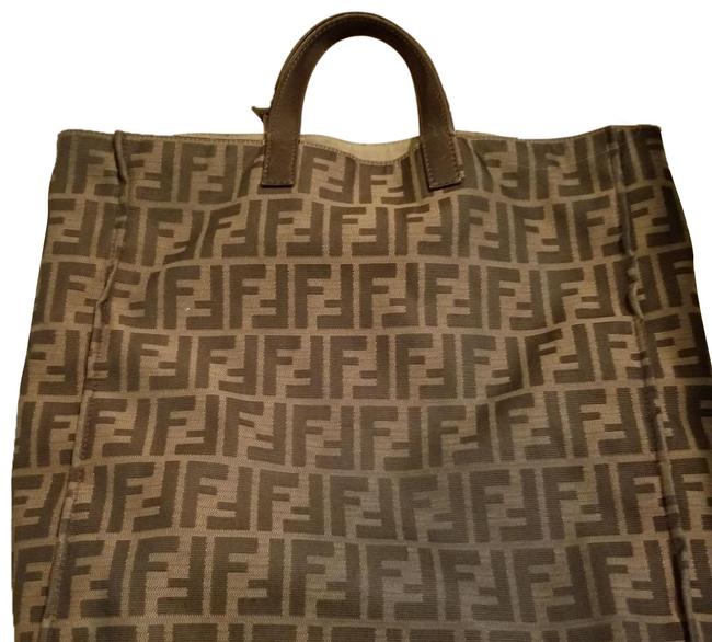 Fendi Zucca Coated Canvas Tote 