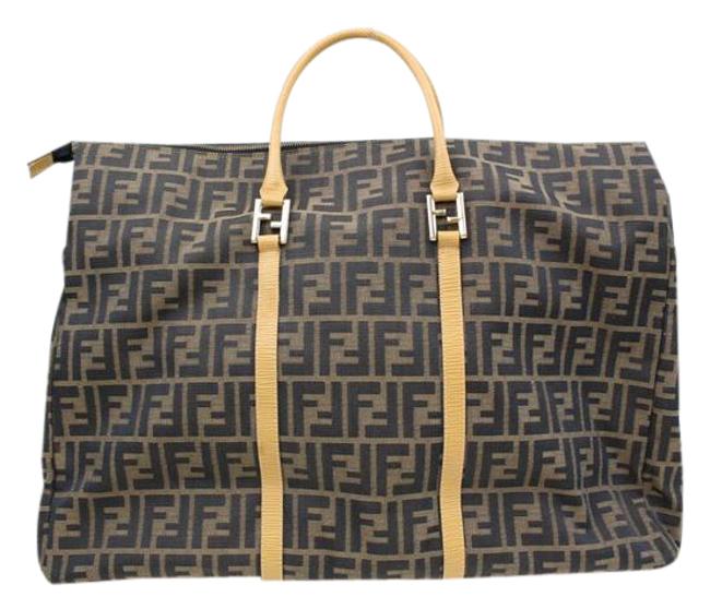 Fendi Keepall Duffle Zucca Luggage WeekendTravel Bag 