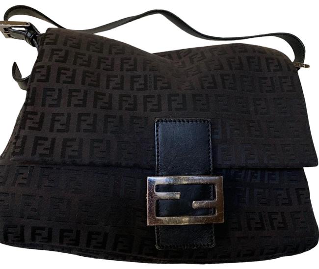 Fendi Zucca Fabric Shoulder Bag 