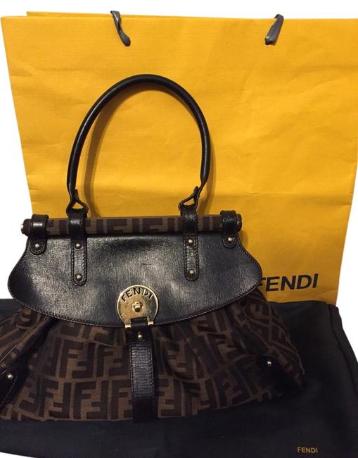 Fendi Zucca Magic Satchel Handbag Shoulder Bag 
