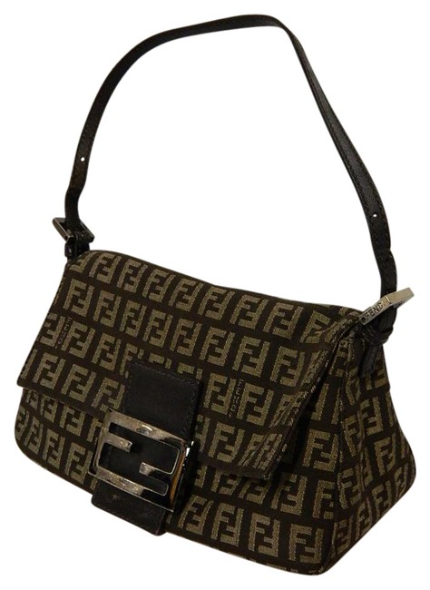 Fendi Zucca Mini Brown Cloth Shoulder Bag 