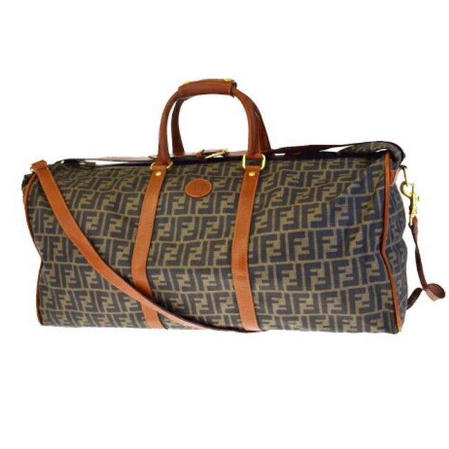Fendi Zucca Oversized Duffel WeekendTravel Bag 