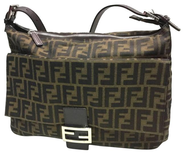 Fendi Zucca Pattern Monogram Shoulder Bag 