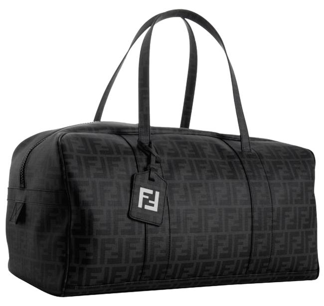 Fendi Duffle Zucca Print Black WeekendTravel Bag 