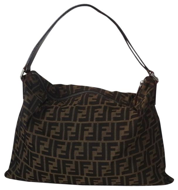 Fendi Zucca Print Soft Tobacco Canvas Tote 