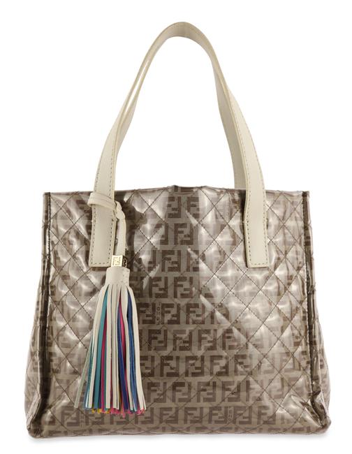 Fendi Zucchino Brown Pvc Tote 