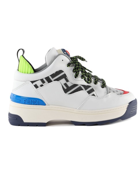 Fendi White In Calf Leather Sneakers 