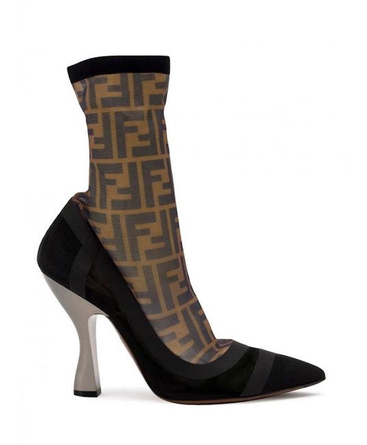 Fendi Black Ankle Ff Boots Booties 