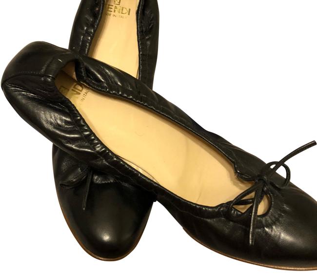 Fendi Black Ballerina Flats 