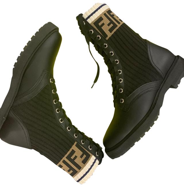 Fendi Black Combat Boots Booties 
